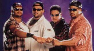 Los Borucias with Leader Savio Vega on the left